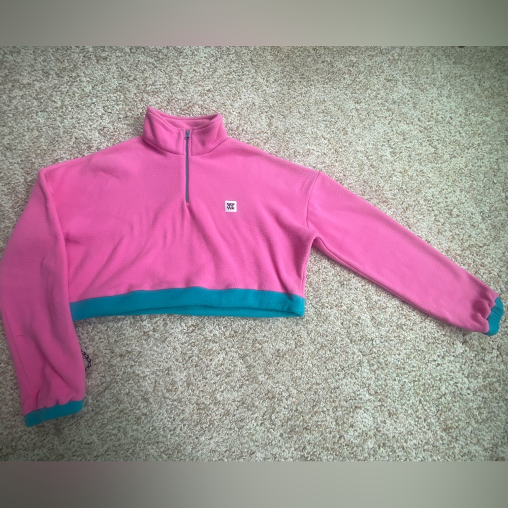 Lucy & Yak Fleece, colors Pink and Blue, size large
